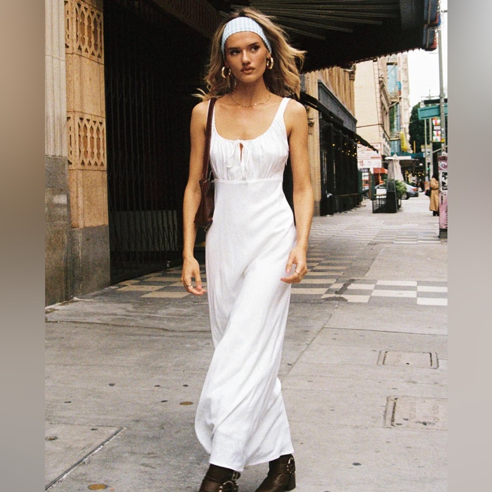 Princess Polly All of me linen maxi dress